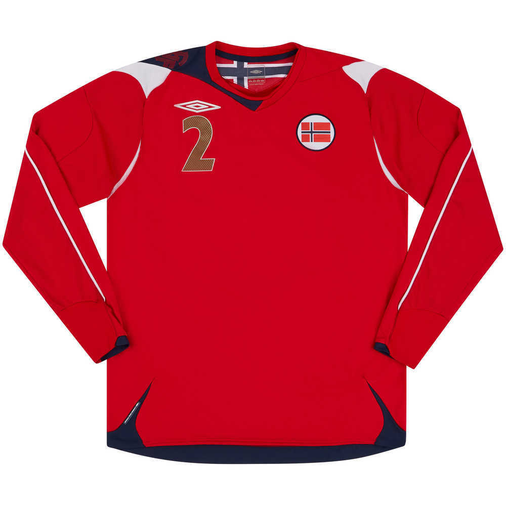 2006-07 Norway Match Issue Home L/S Shirt #2