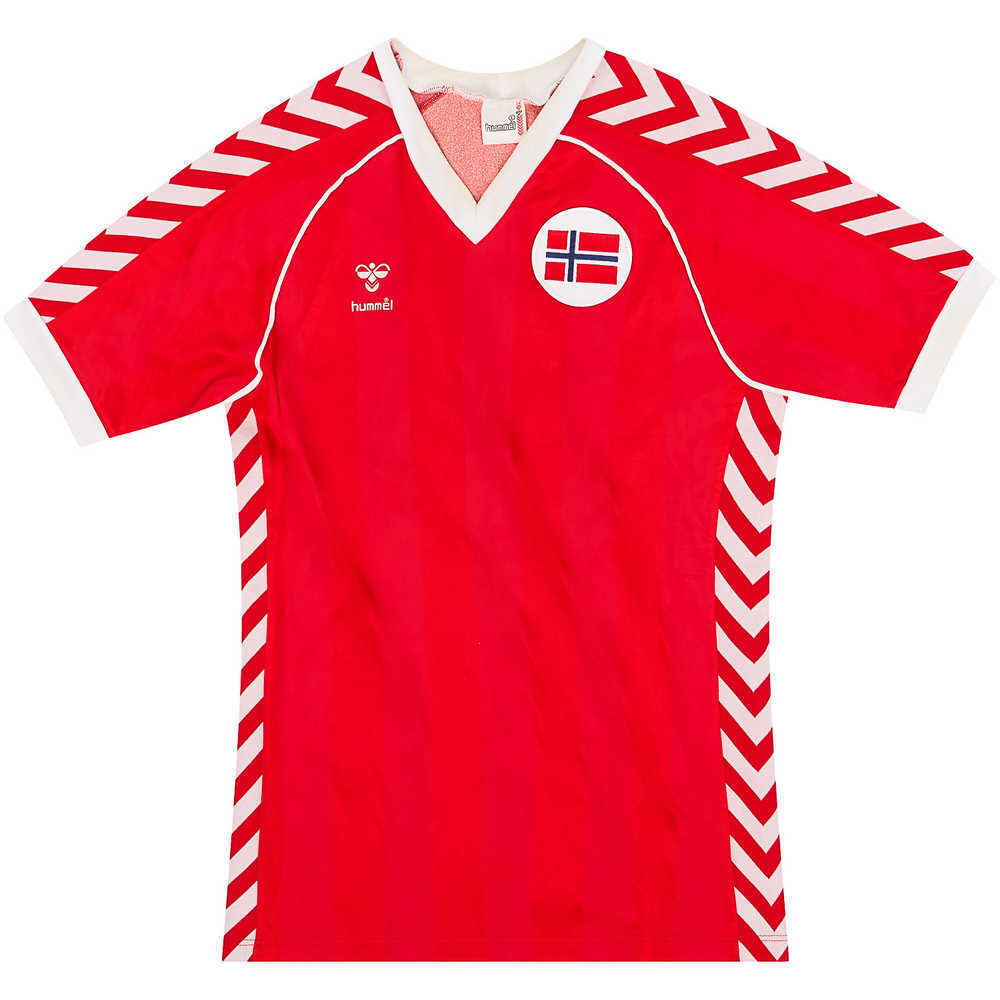 1983 Norway U19 Match Worn Home Shirt #3 (Kvamme) v Denamark