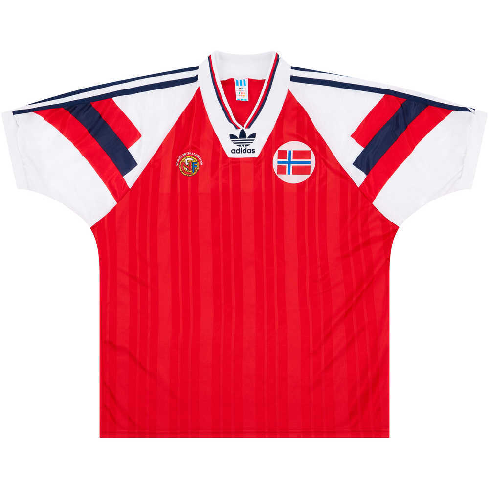 1992 Norway U-21 Match Worn Home Shirt #3 (Ulfstein) v England