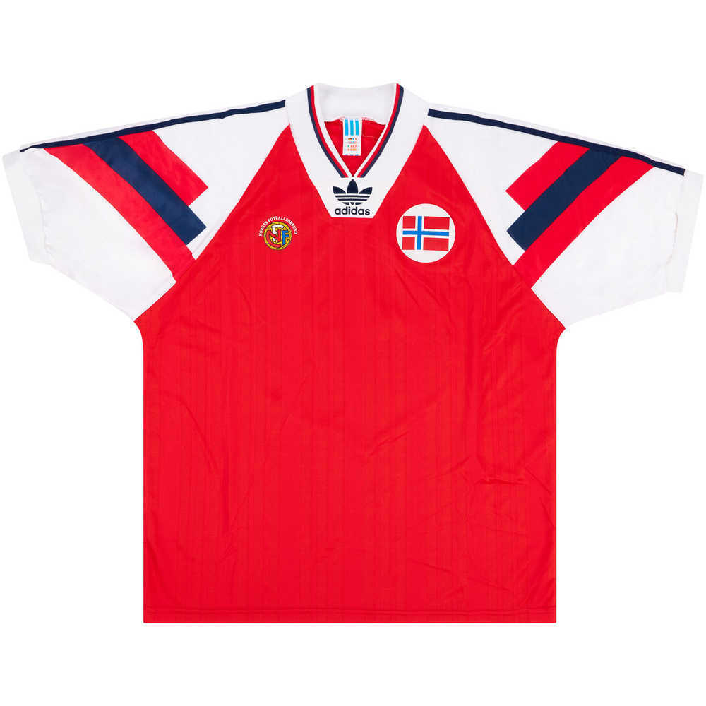 1993 Norway Match Worn Home Shirt #4 (Berg) v USA