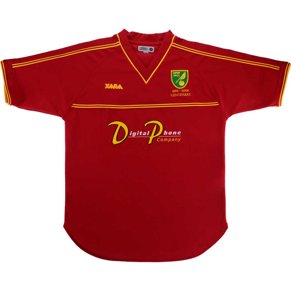 2001-02 Norwich Centenary Away Shirt (Excellent) XL