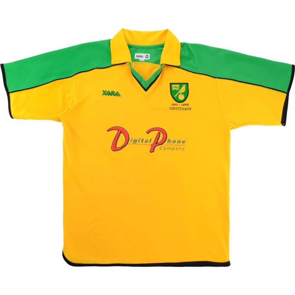 2001-03 Norwich Centenary Home Shirt (Very Good) L