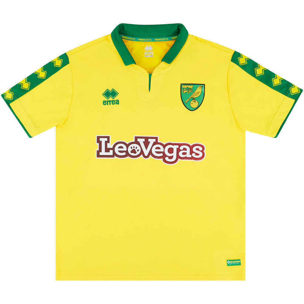 2017-18 Norwich Home Shirt (Excellent) XL