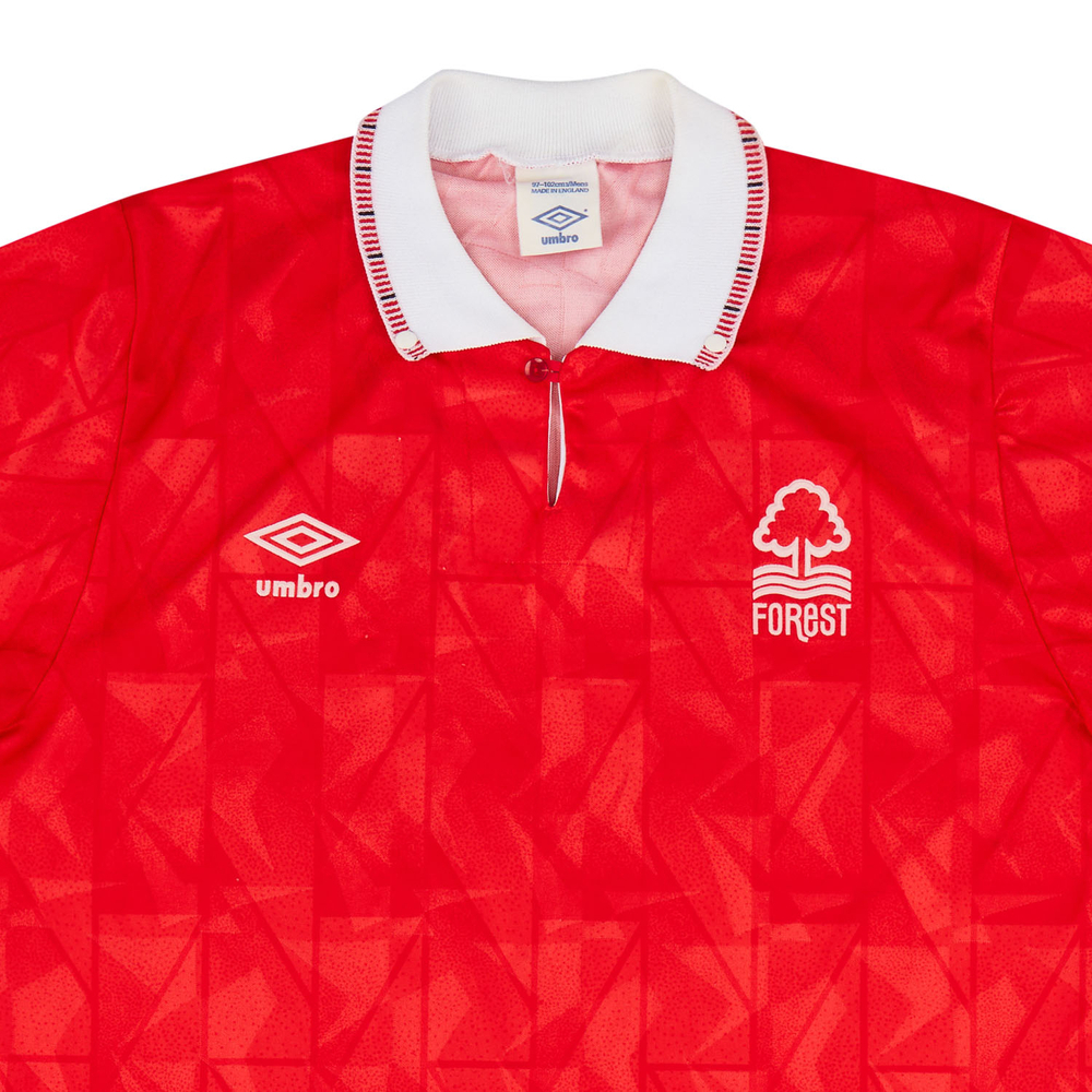 1990-92 Nottingham Forest Home Shirt *Mint* M-Nottingham Forest