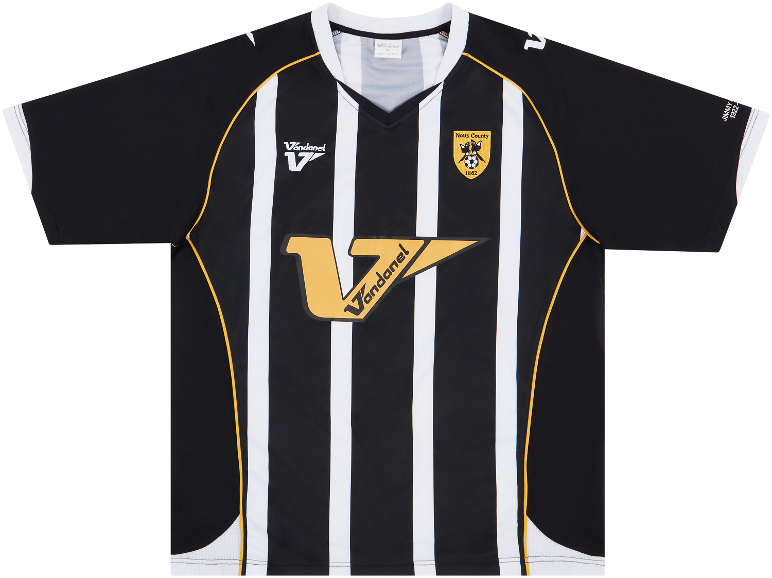 Notts County Away football shirt 2010 - 2011. Sponsored by Vision Express