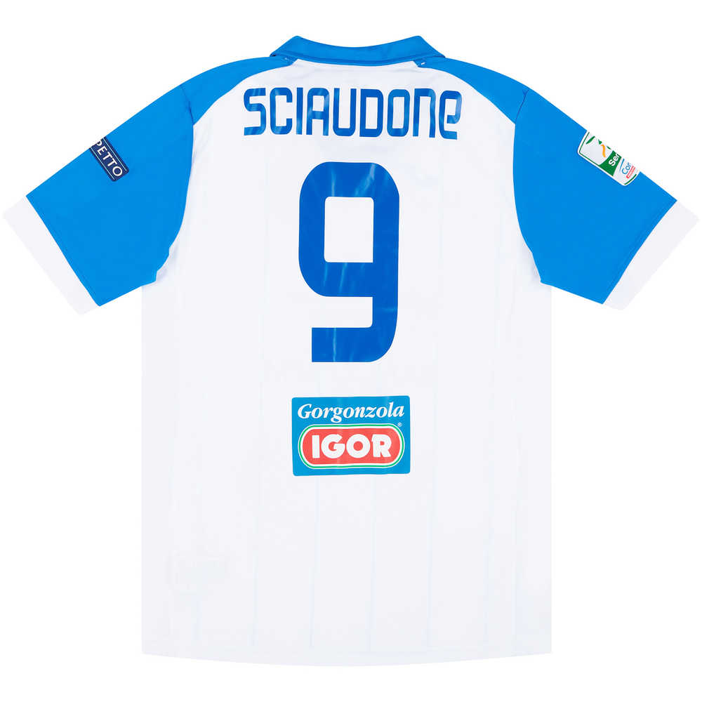 2012-13 Novara Match Issue Home Shirt Sciaudone #9