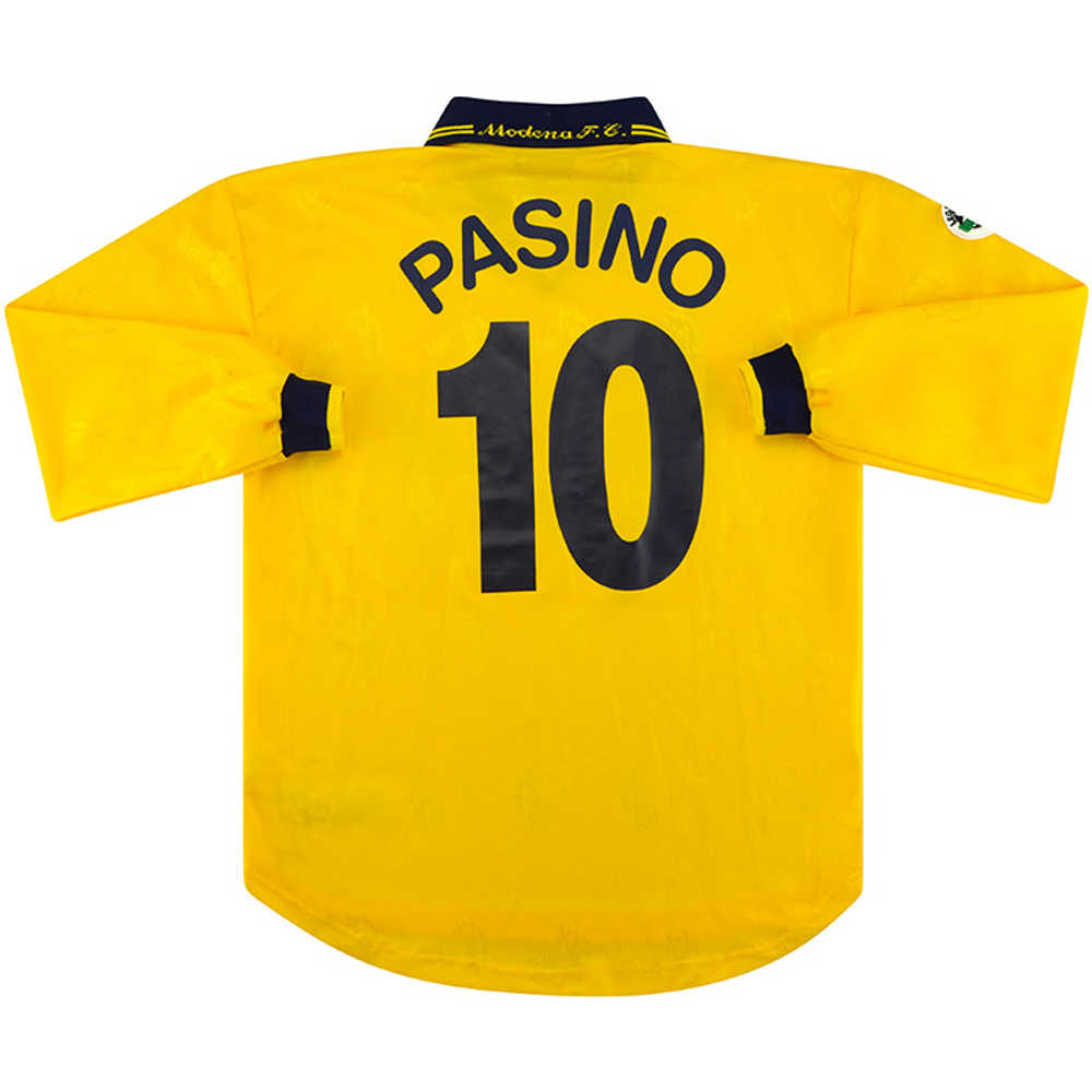 2001-02 Modena Match Worn Home L/S Shirt Pasino #10 (v Sampdoria)