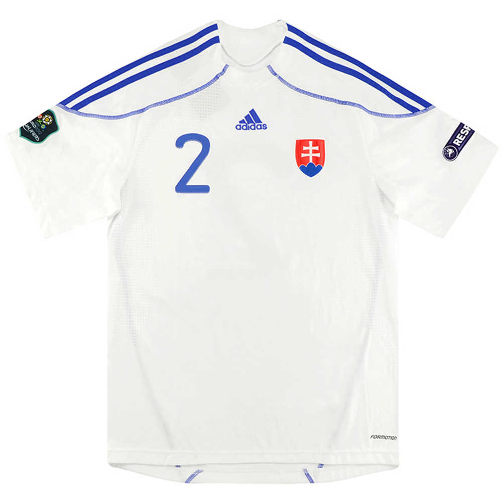 2010-11 Slovakia Match Issue Home Shirt Pekarík #2