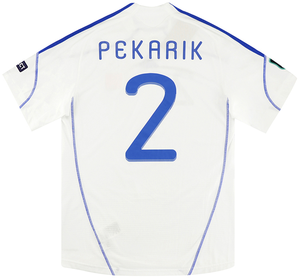 2010-11 Slovakia Match Issue Home Shirt Pekarík #2-Match Worn Shirts Other European Certified Match Worn