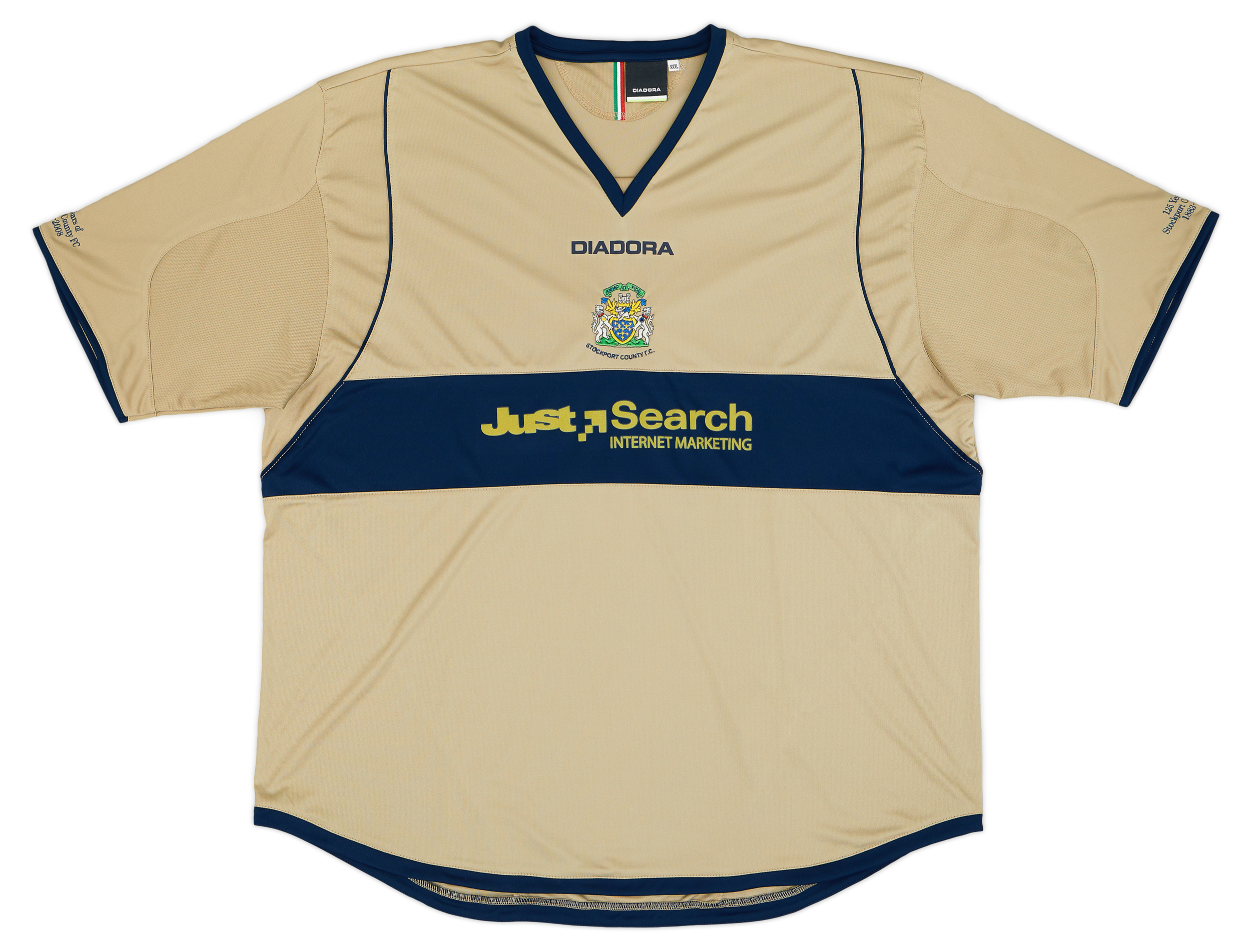 Stockport County Away football shirt 2007 2009.