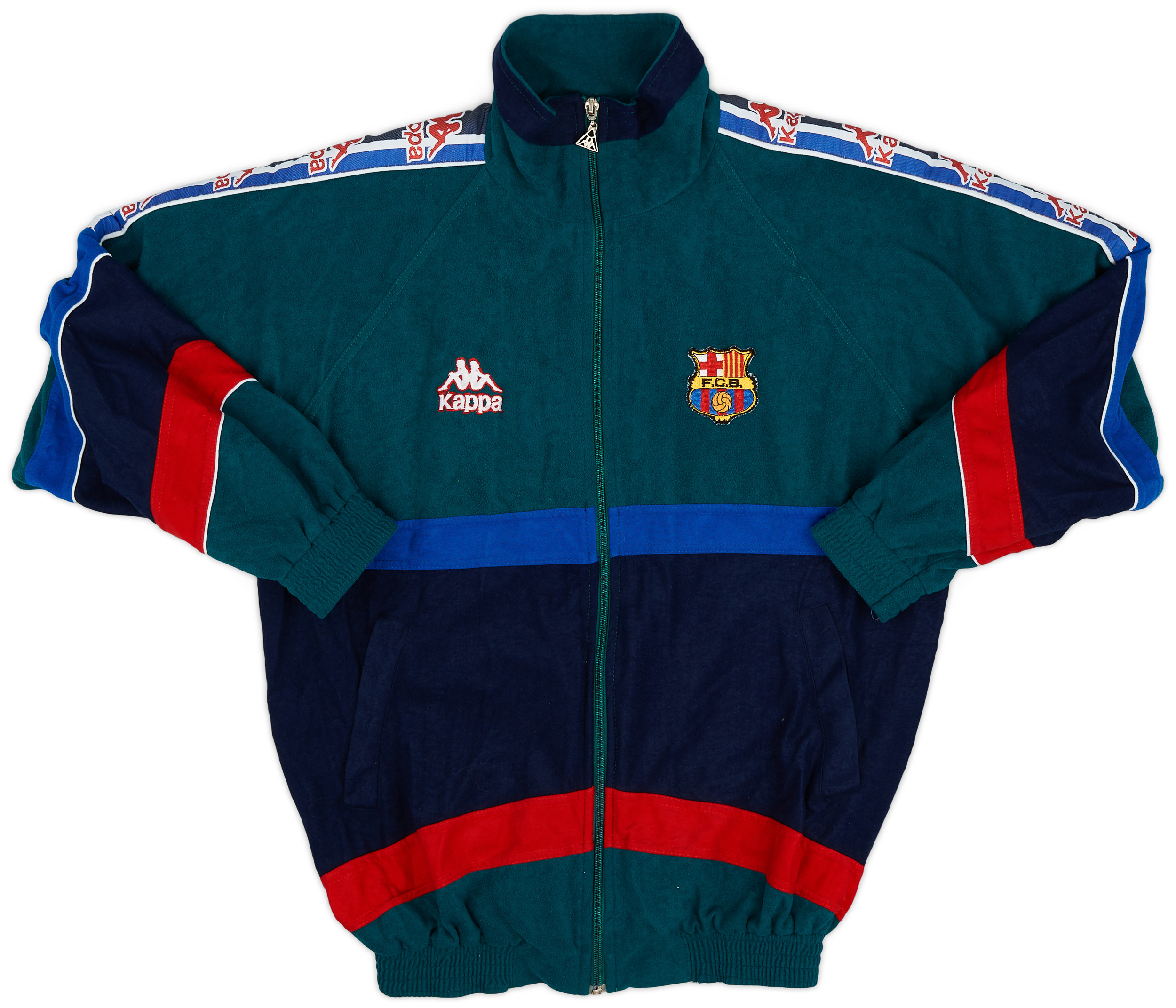 1995-97 Barcelona Kappa Track Top - Excellent 9/10 - (M)