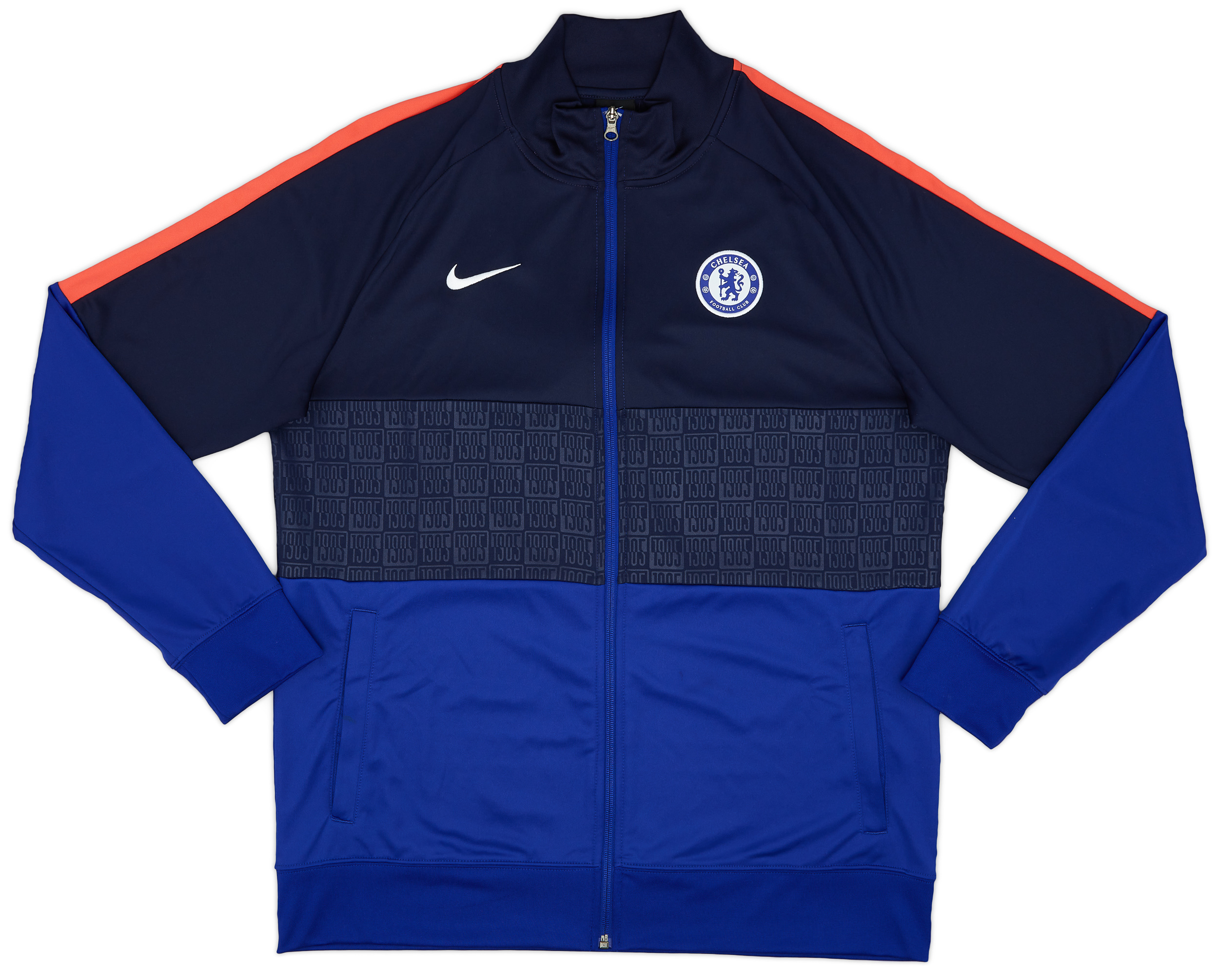 2020-21 Chelsea Nike Track Jacket - Mint 10/10 - (XL)