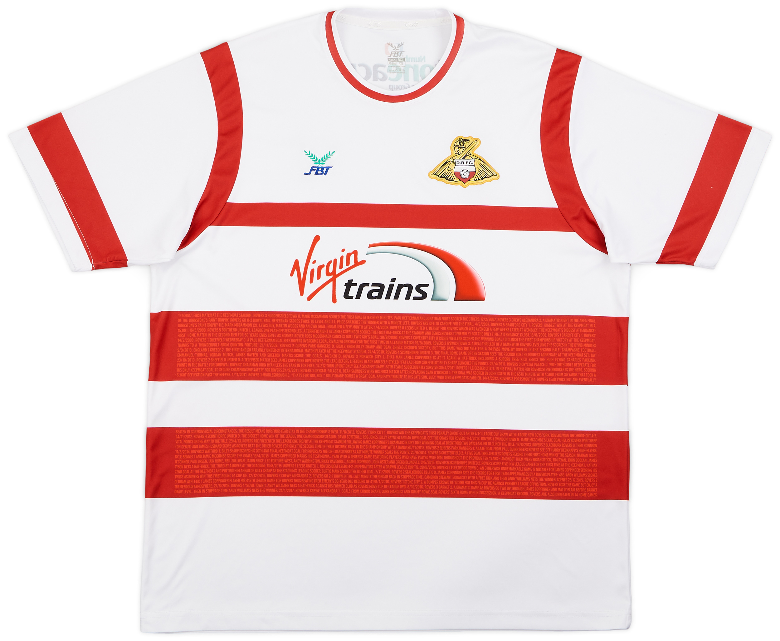 2017-18 Doncaster Rovers Home Shirt - 9/10 - ()