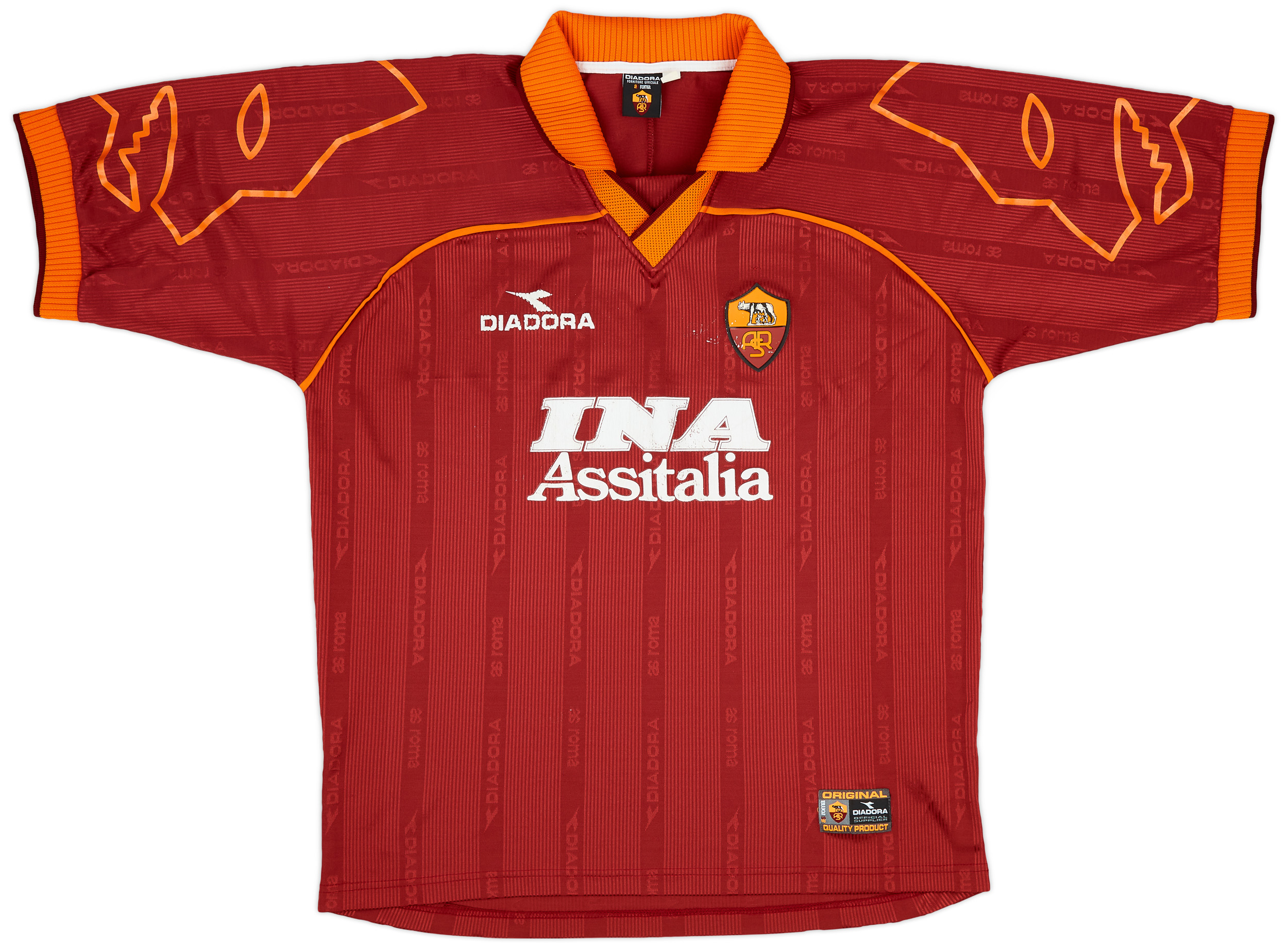 1999-00 Roma Home Shirt - 6/10 - ()