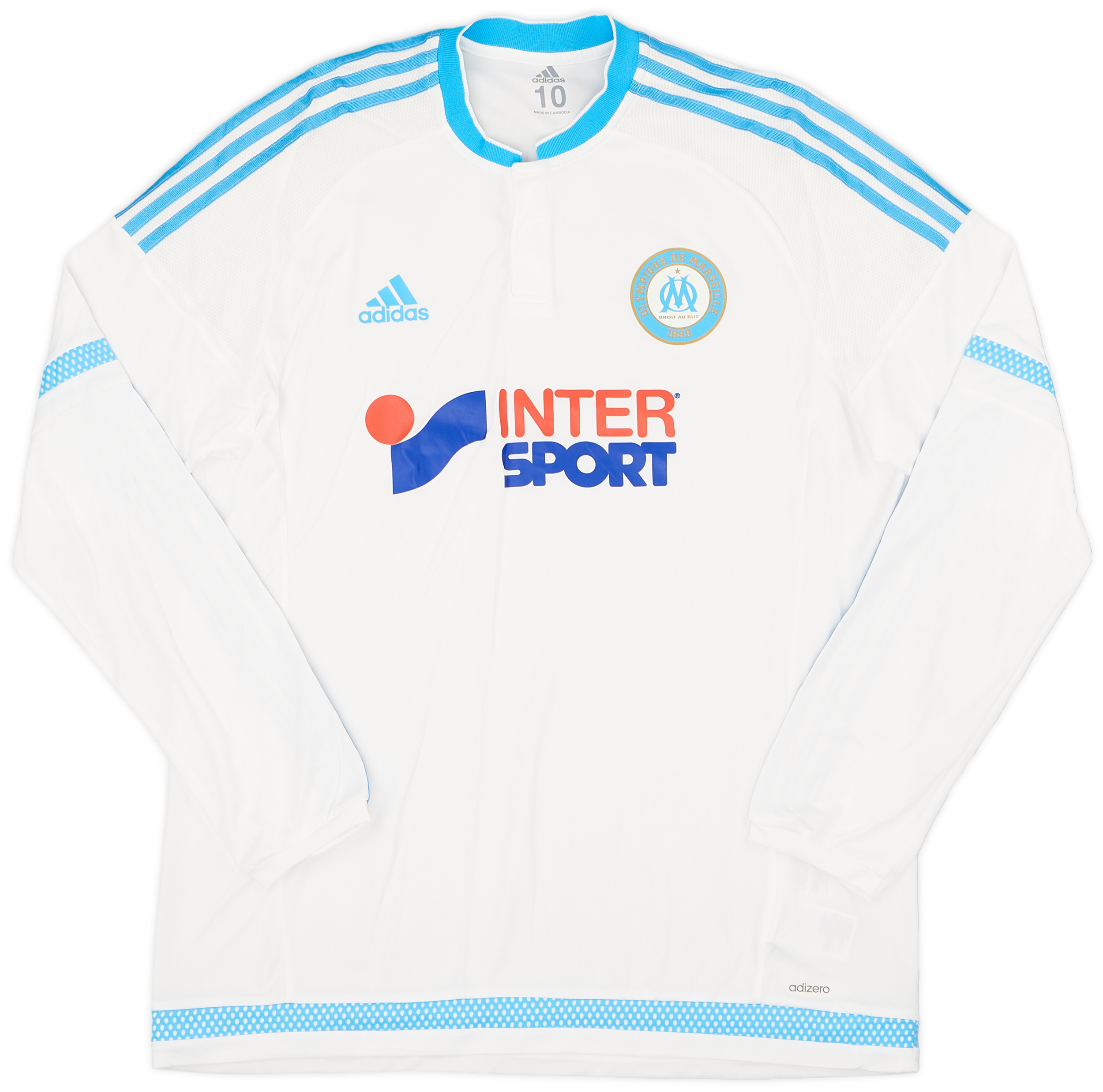 2015-16 Olympique Marseille Player Issue Home Shirt - 9/10 - ()