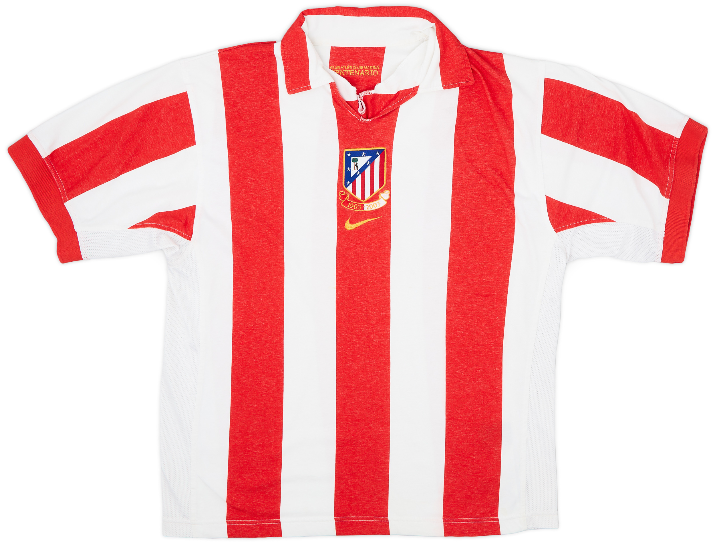 2003-04 Atletico Madrid Centenary Home Shirt - 8/10 - ()