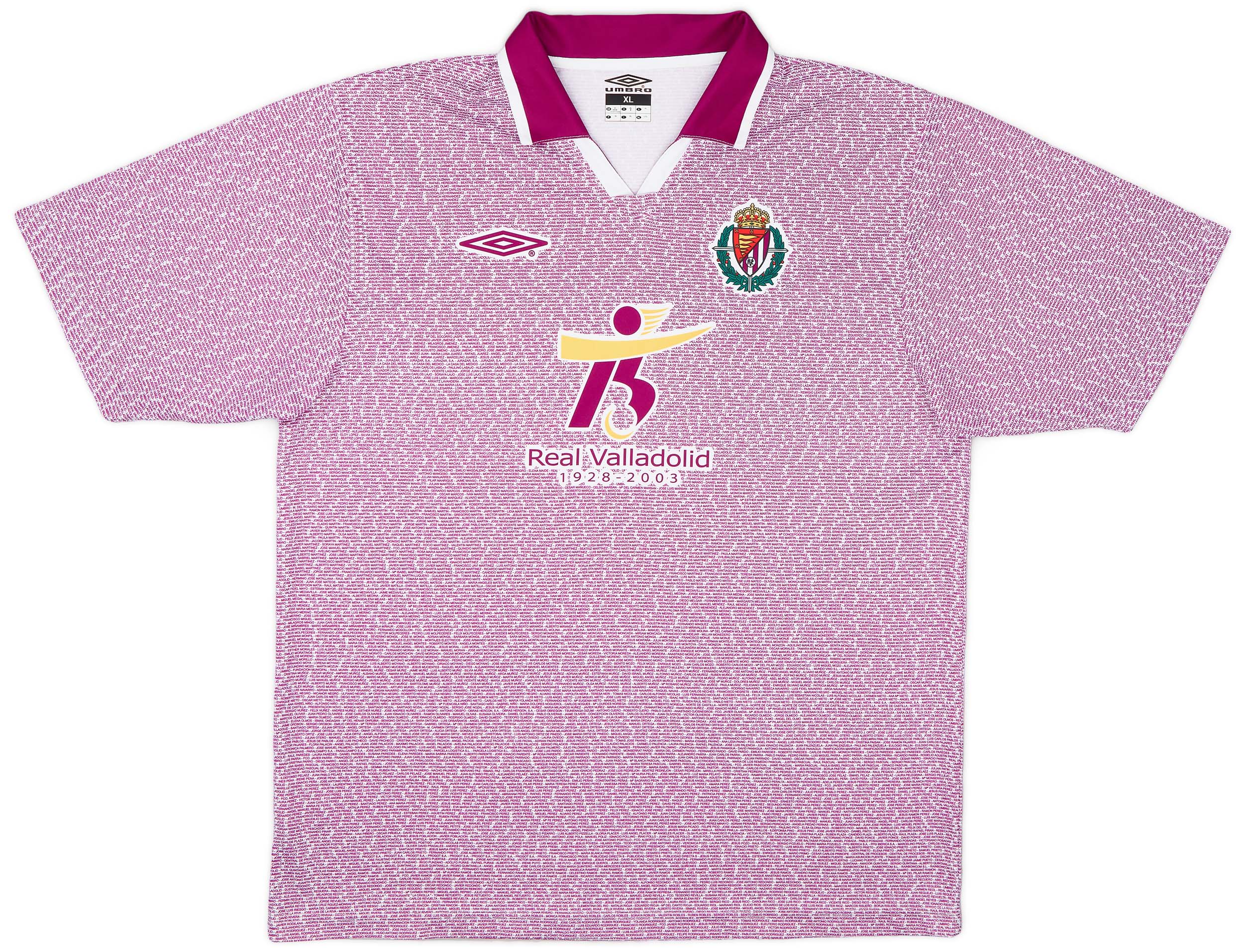 2003 Real Valladolid '75th Anniversary' Shirt - 10/10 - ()