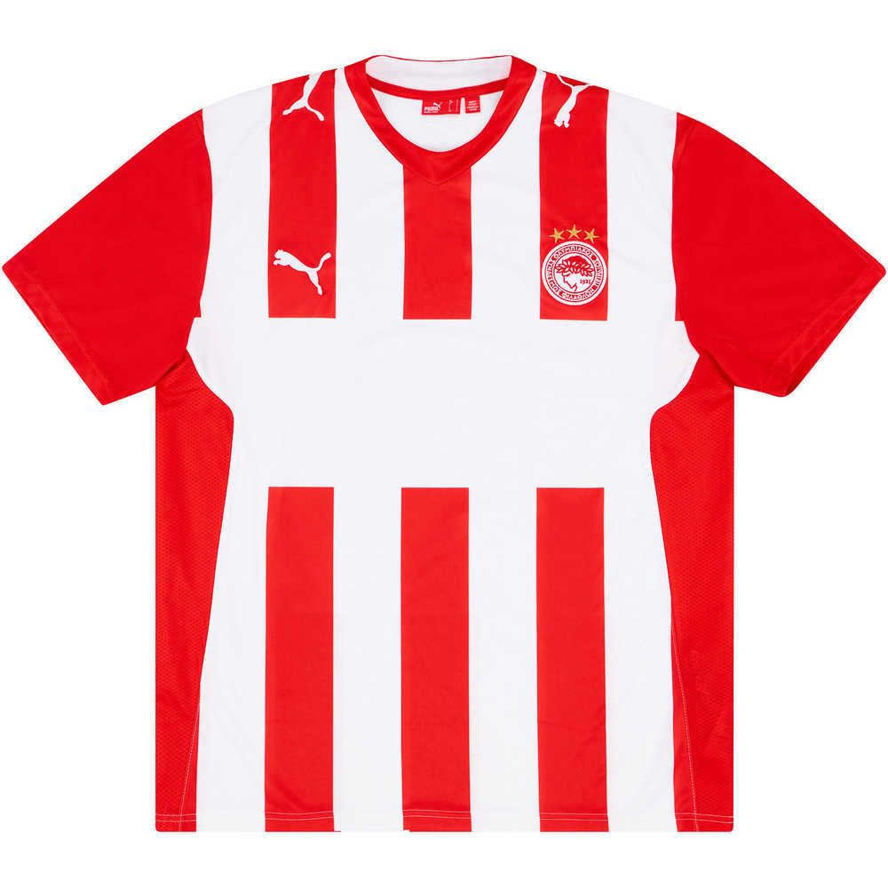 2009-10 Olympiakos Basic Home Shirt (Excellent) XL