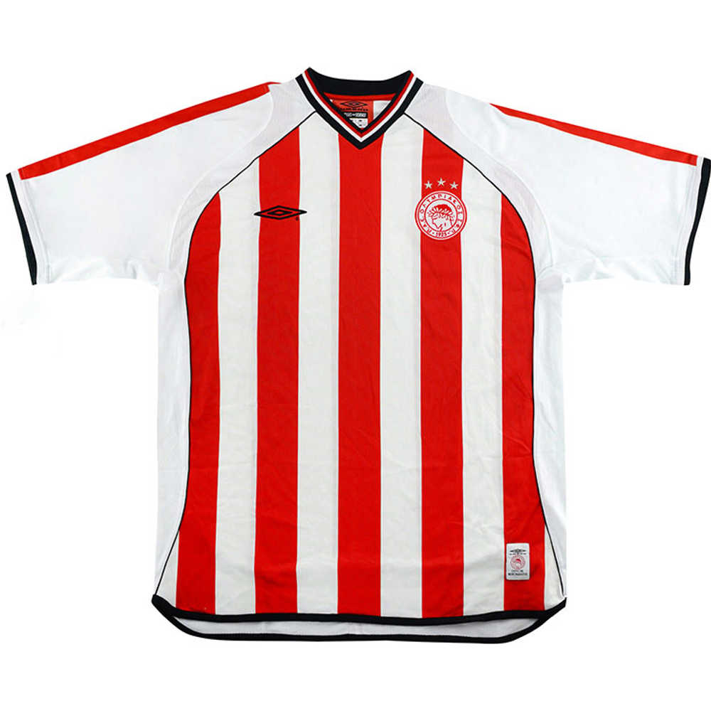 2001-02 Olympiakos Home Shirt (Very Good) XL