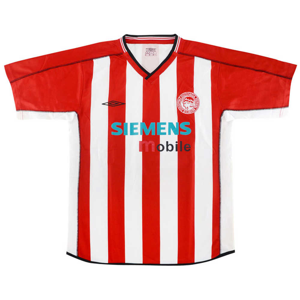 2002-03 Olympiakos Home Shirt (Good) S