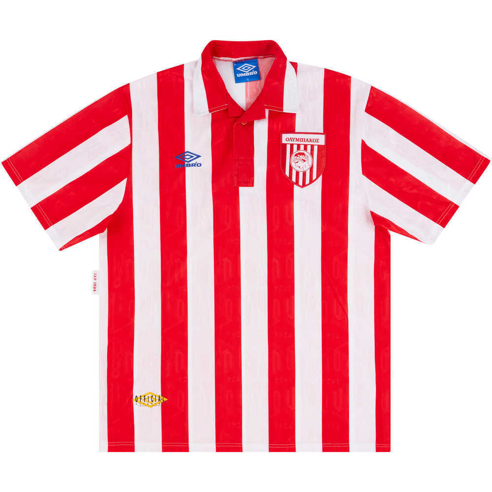 1992-93 Olympiakos Home Shirt (Excellent) XL