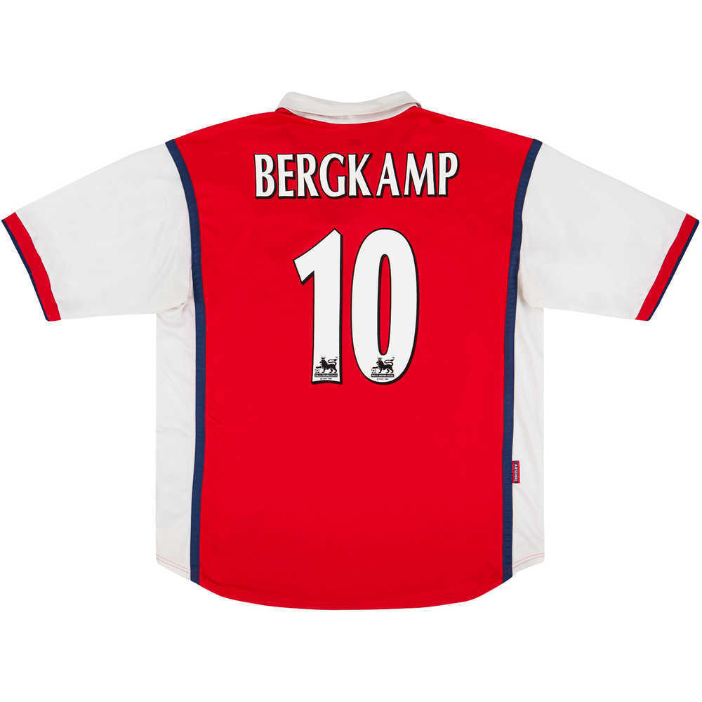 1998-99 Arsenal Home Shirt Bergkamp #10 (Very Good) XL
