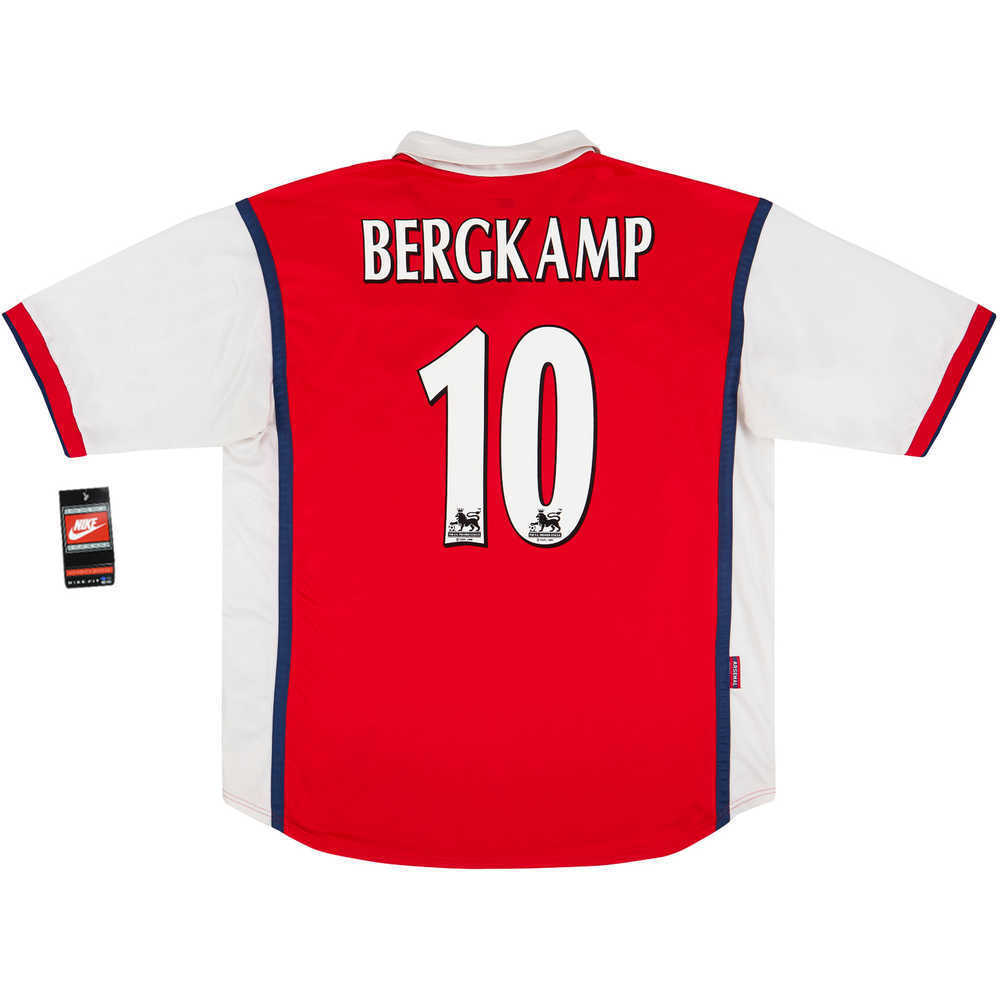 1998-99 Arsenal Home Shirt Bergkamp #10 *w/Tags* XL