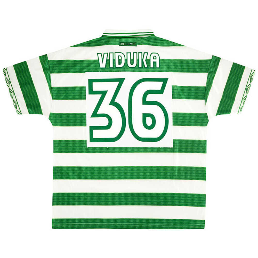 1997-99 Celtic Home Shirt Viduka #36 (Excellent) XL