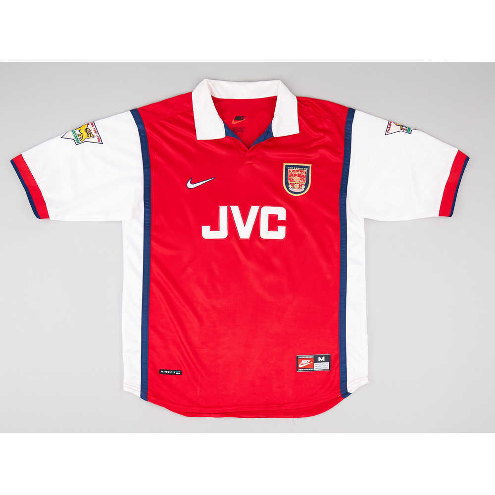 1998-99 Arsenal Home Shirt 'Double Winners' #98 (Very Good) M