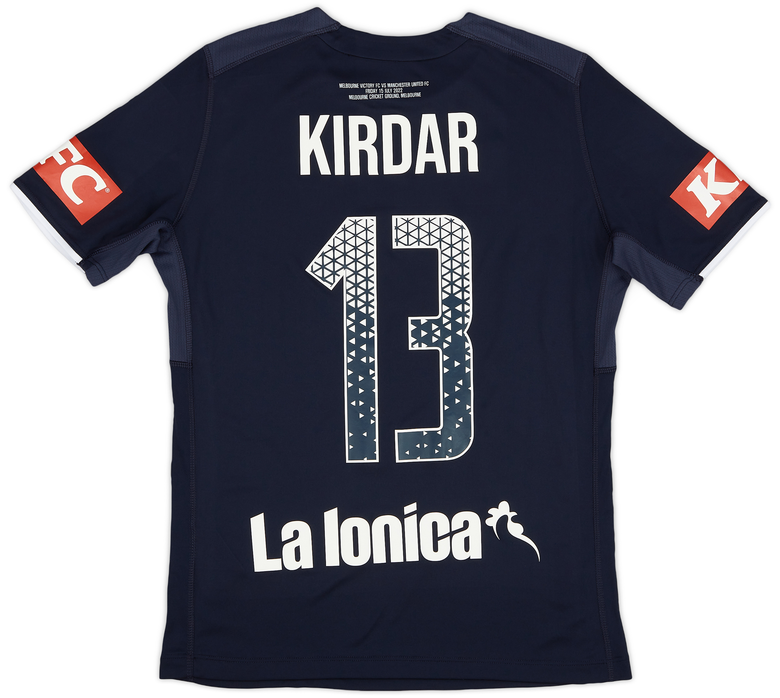 2022-23 Melbourne Victory Match Issue Home Shirt Kirdar #13