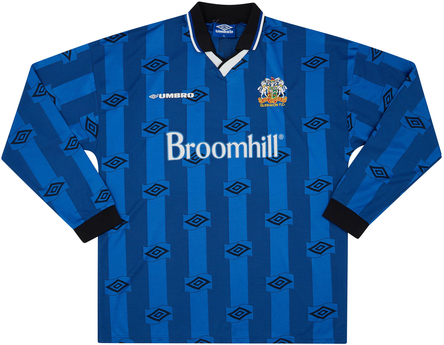 1998-99 Glenavon Match Issue Home Shirt #12