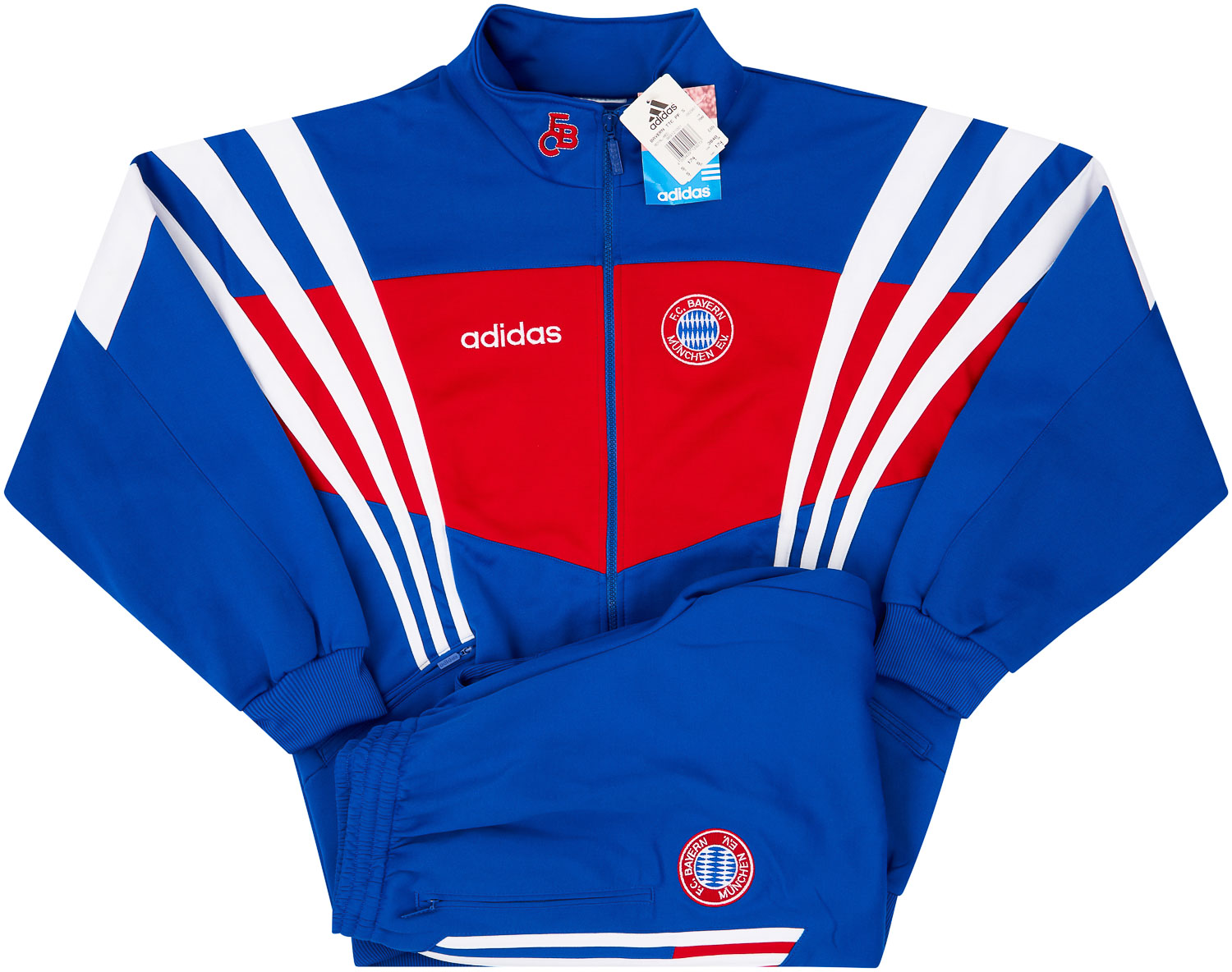 1995-96 Bayern Munich Adidas Tracksuit - NEW - (M)