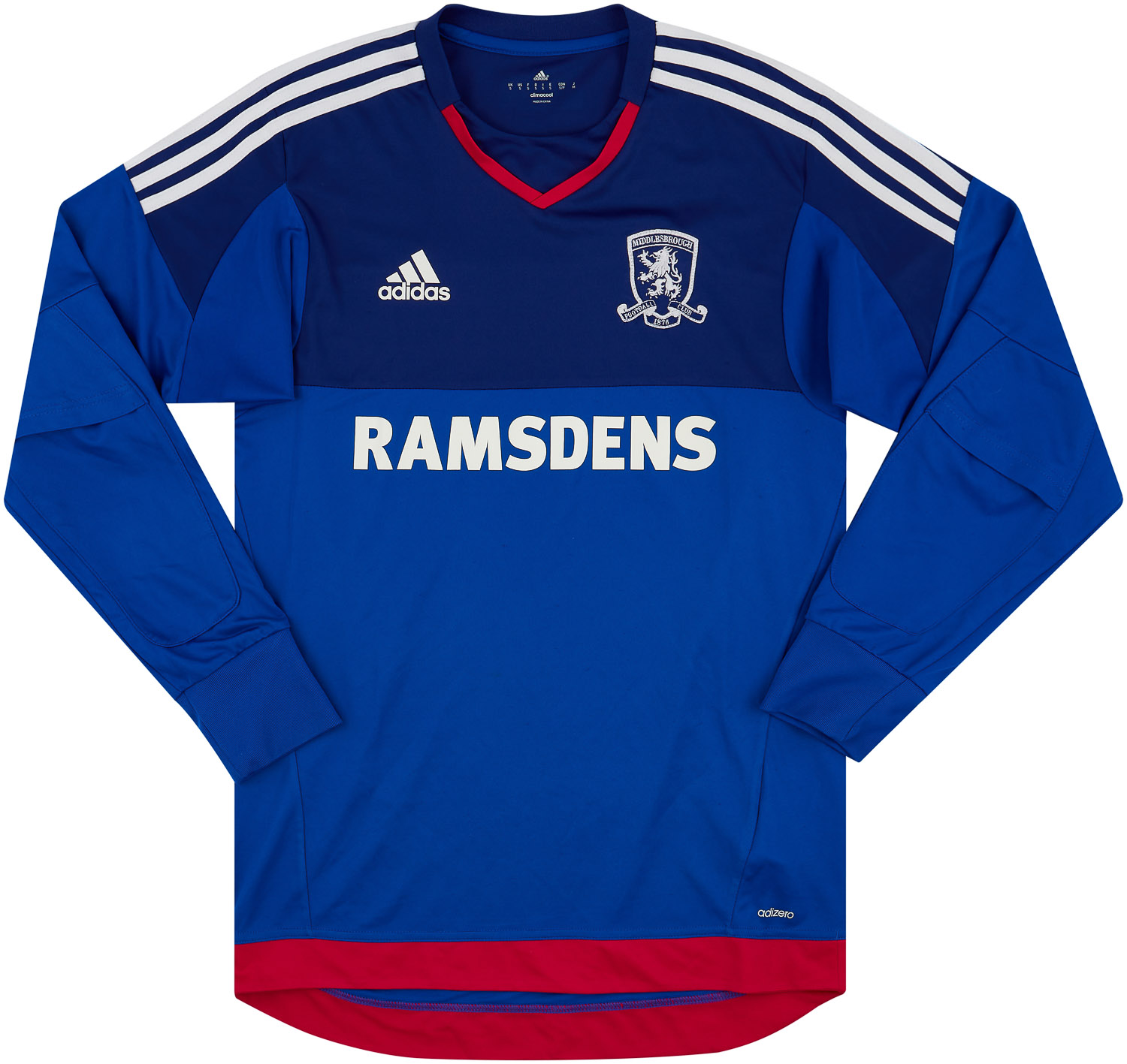 2015-16 Middlesbrough Adizero Player Issue GK Shirt - Very Good 6/10 - (S)