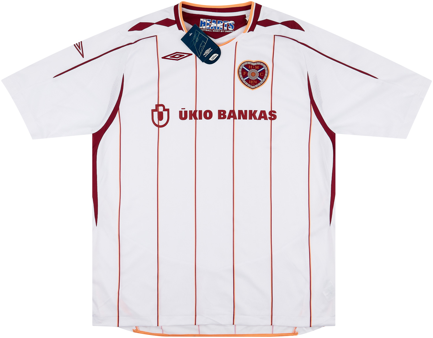 2007-08 Heart Of Midlothian (Hearts) Away Shirt