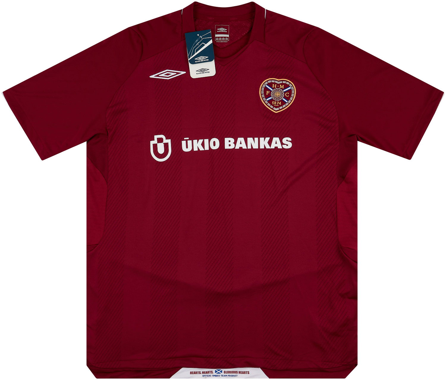 2008-09 Heart Of Midlothian (Hearts) Home Shirt
