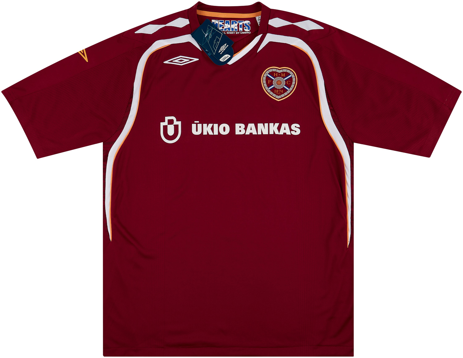 2007-08 Heart Of Midlothian (Hearts) Home Shirt
