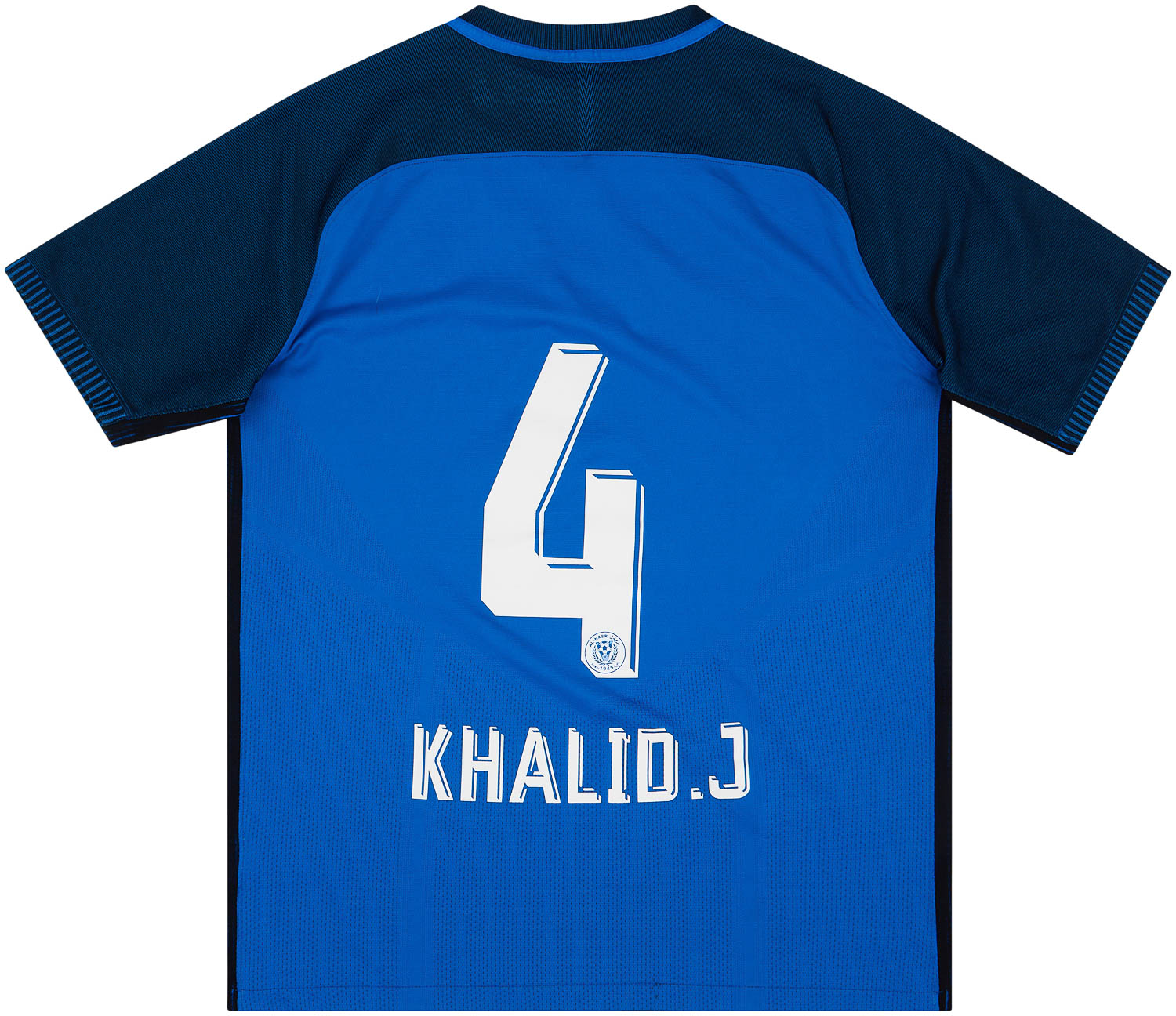 2017-18 Al-Nasr Player Issue Home Shirt Khalid.J #4 - 6/10 - ()