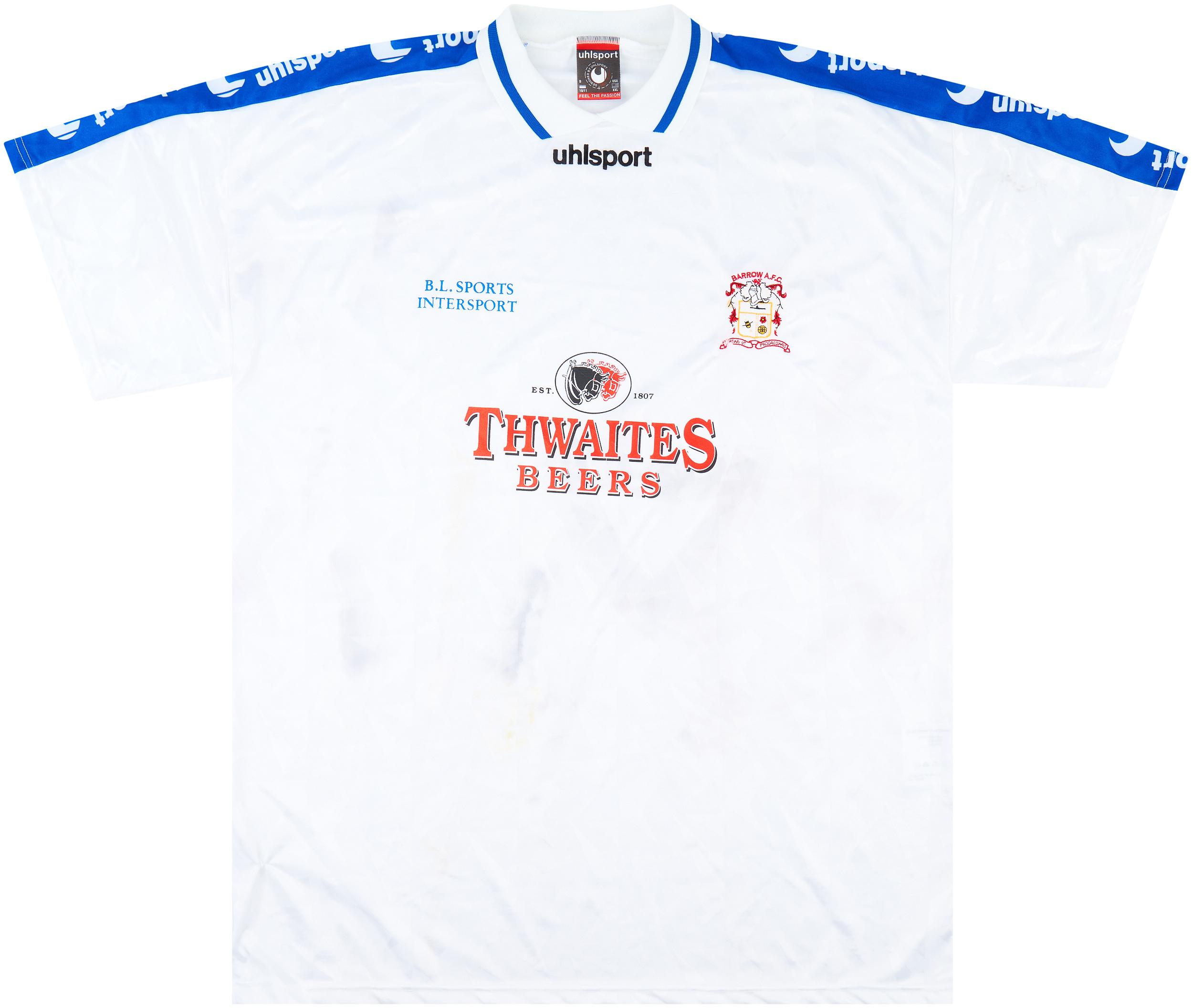 1998-99 Barrow Home Shirt - 7/10 - ()