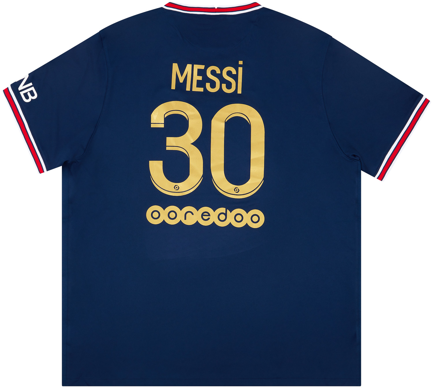 2021/22 PSG 4th Jersey #30 Messi Small Jordan Paris Fourth Ooredoo