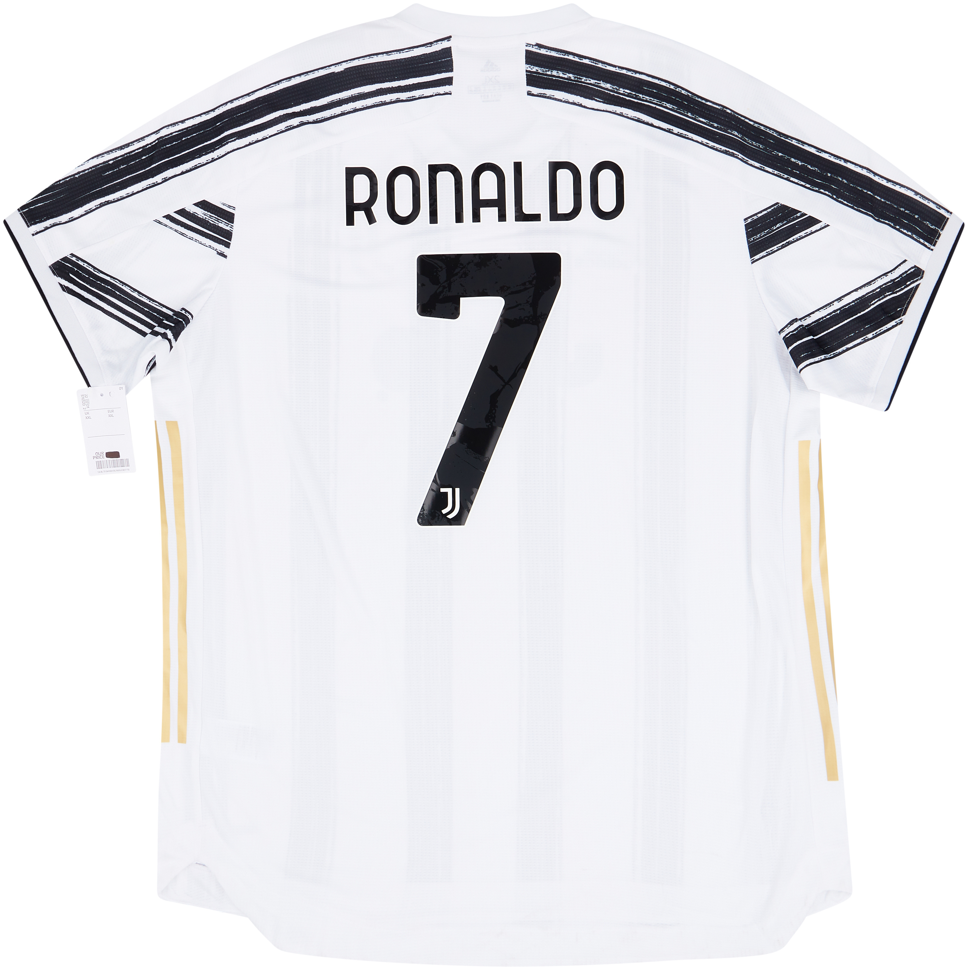 Cristiano Ronaldo Autographed Juventus 2020-21 Home White #7 Jersey –