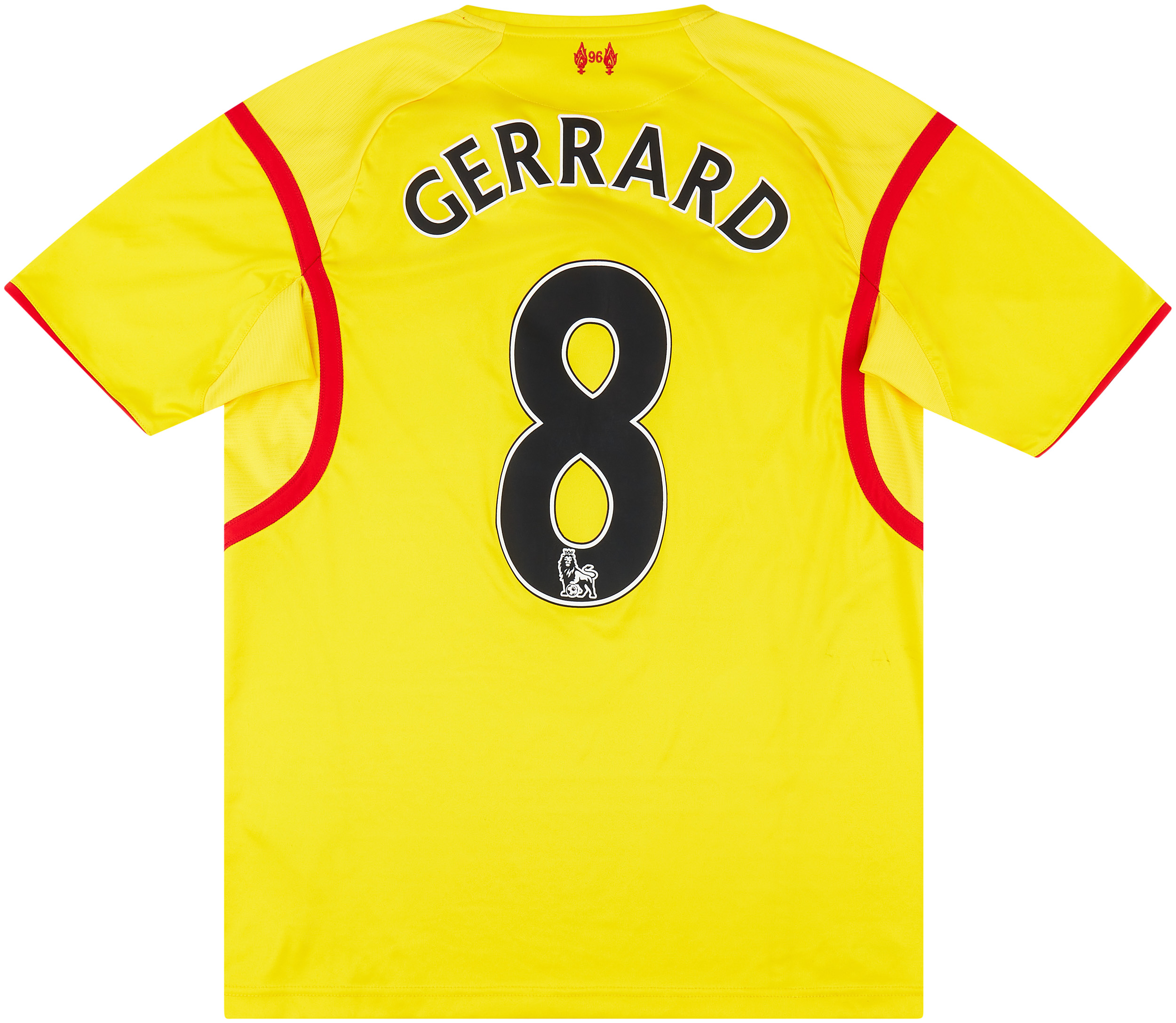 Liverpool FC 2014 - 2015 Away Jersey #8 Gerrard Warrior Yellow