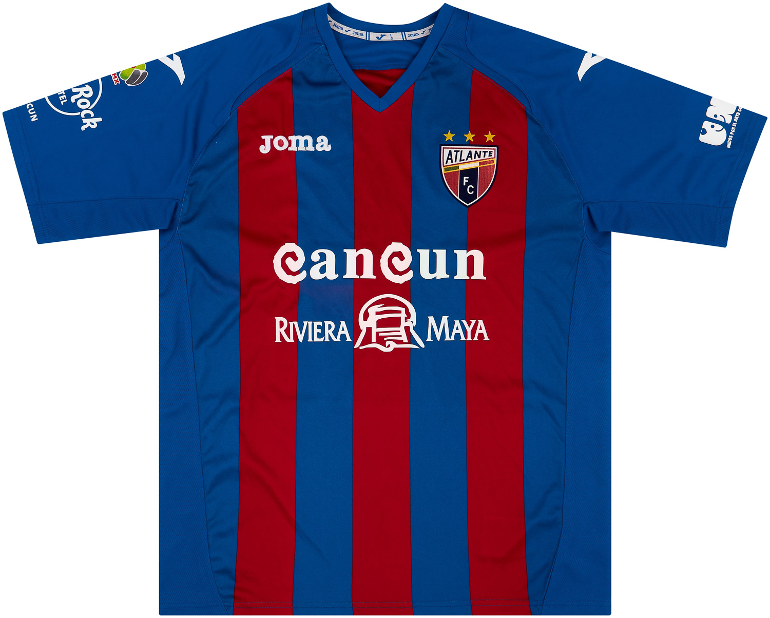 neumonía Relámpago juego Atlante Home football shirt 2018 - 2019. Sponsored by Riviera Maya