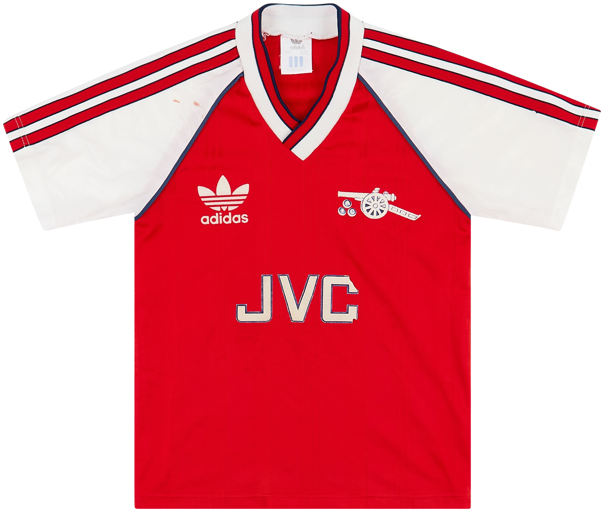 ARSENAL 1986 1988 HOME FOOTBALL SHIRT SOCCER JERSEY VINTAGE ADIDAS RETRO  SIZE L