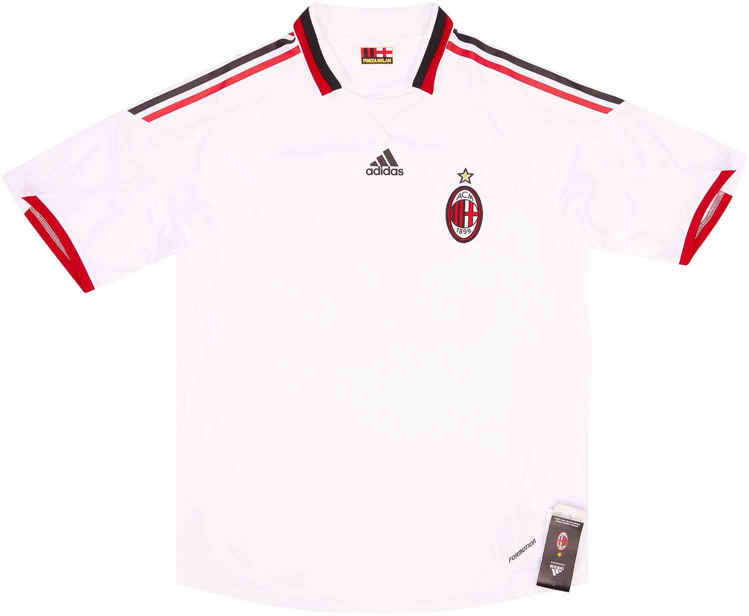 David Beckham #32 AC Milan 2009-2010 away shirt jersey white