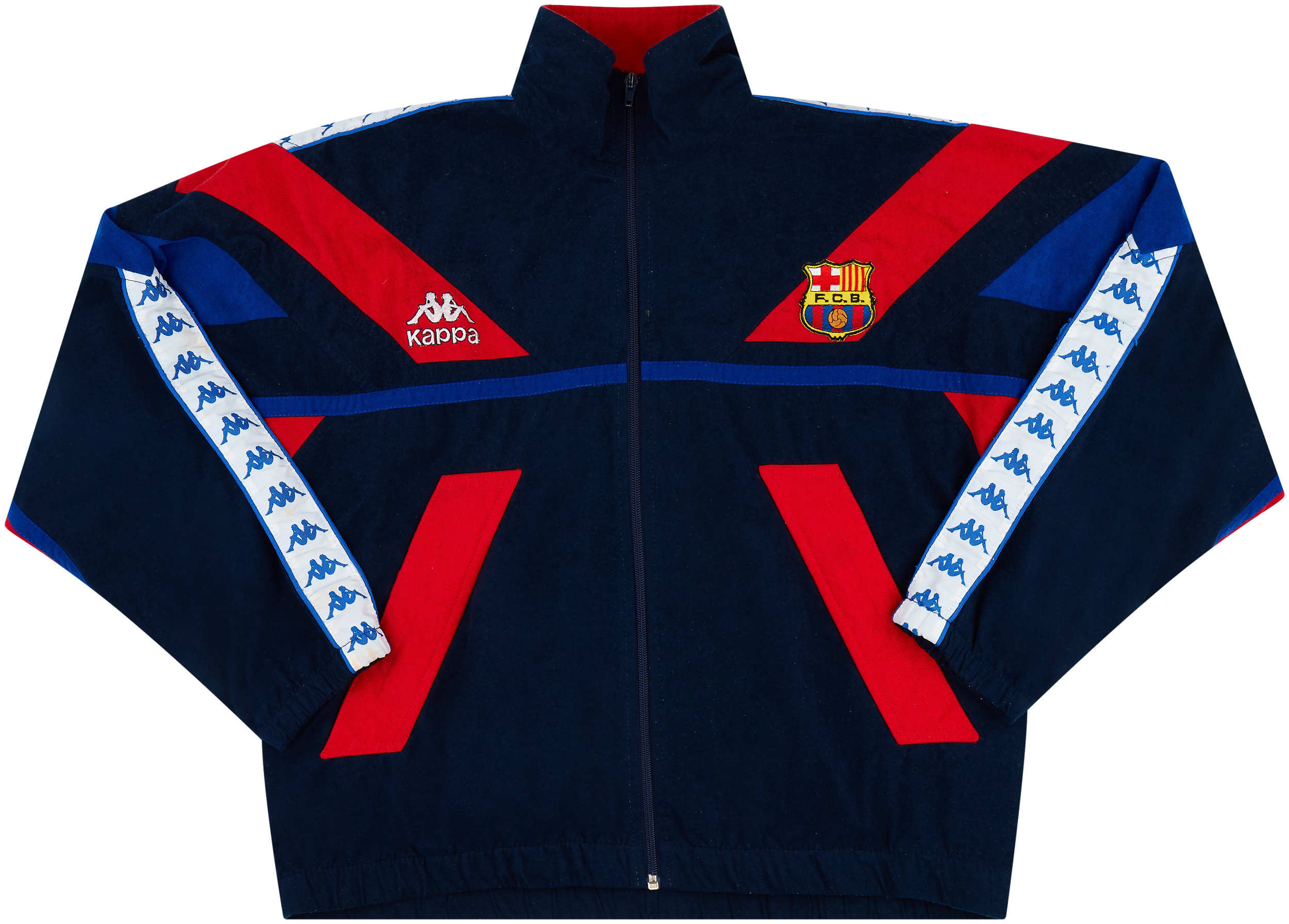 1992-95 Barcelona Kappa Track Jacket - Very Good 7/10 - (L)