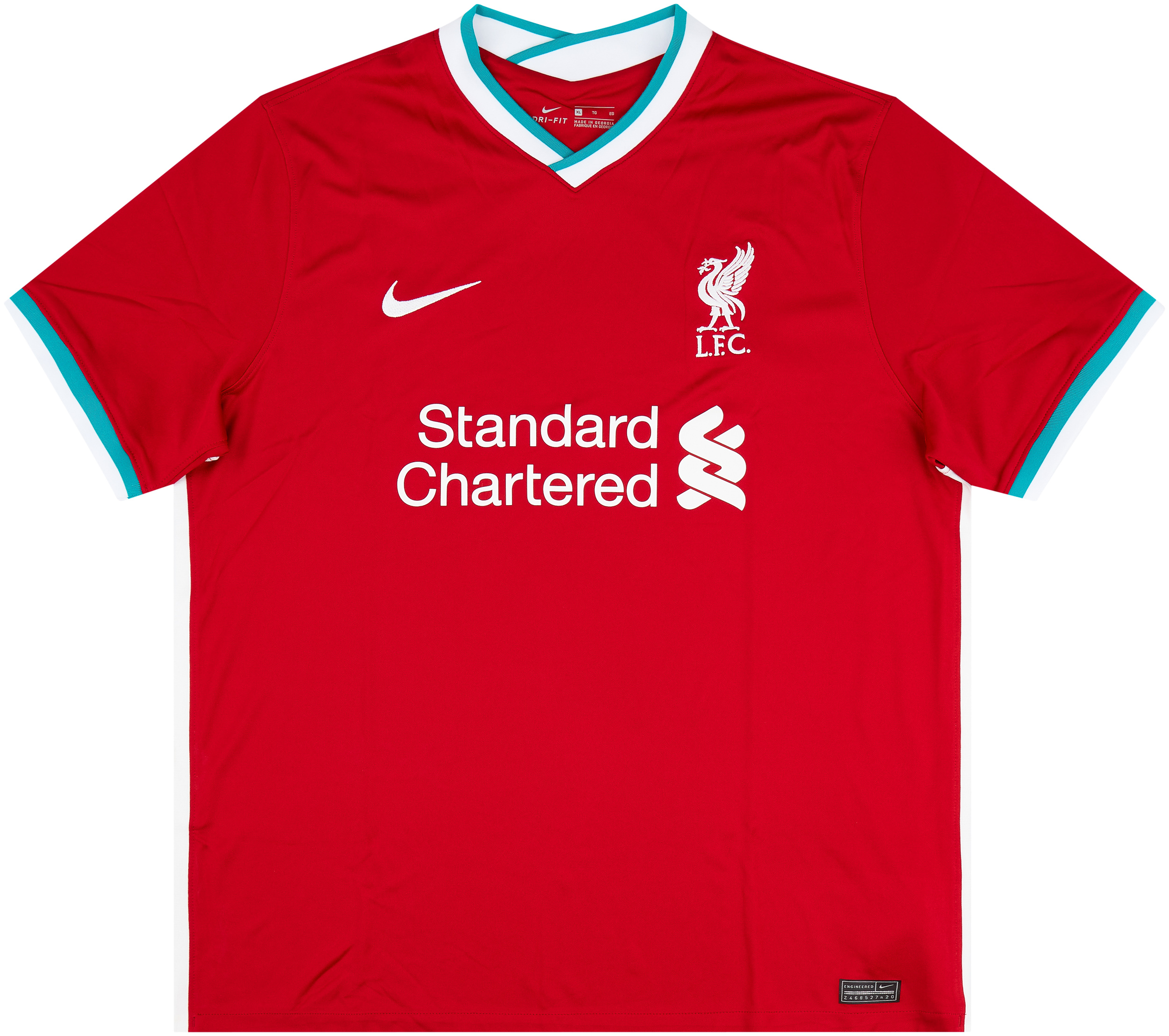 Liverpool 2020 - 2021 home football shirt jersey Nike Champions League size  M