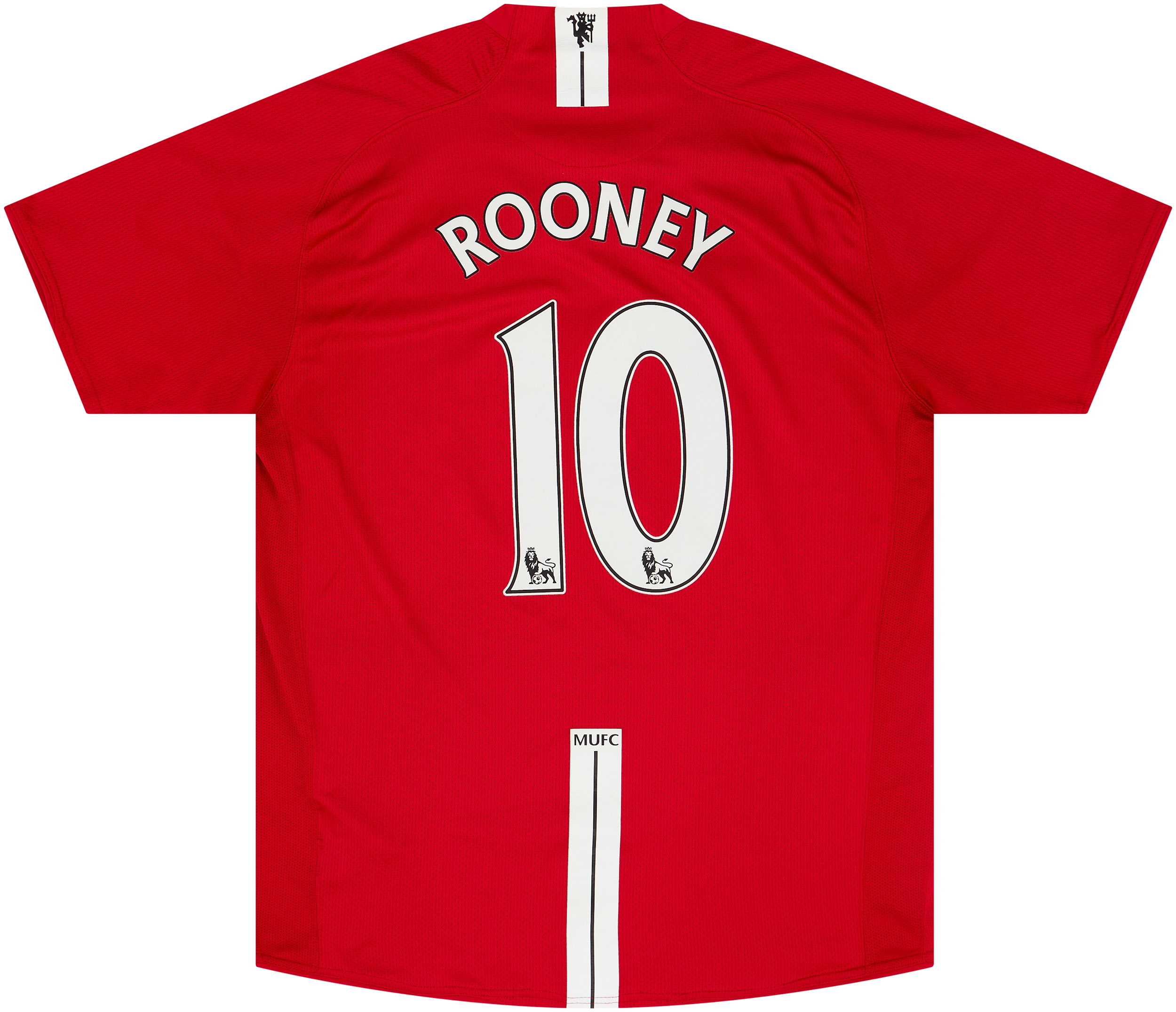 2007-09 Manchester United Home Shirt Rooney #10 - Excellent 9/10 - (L)