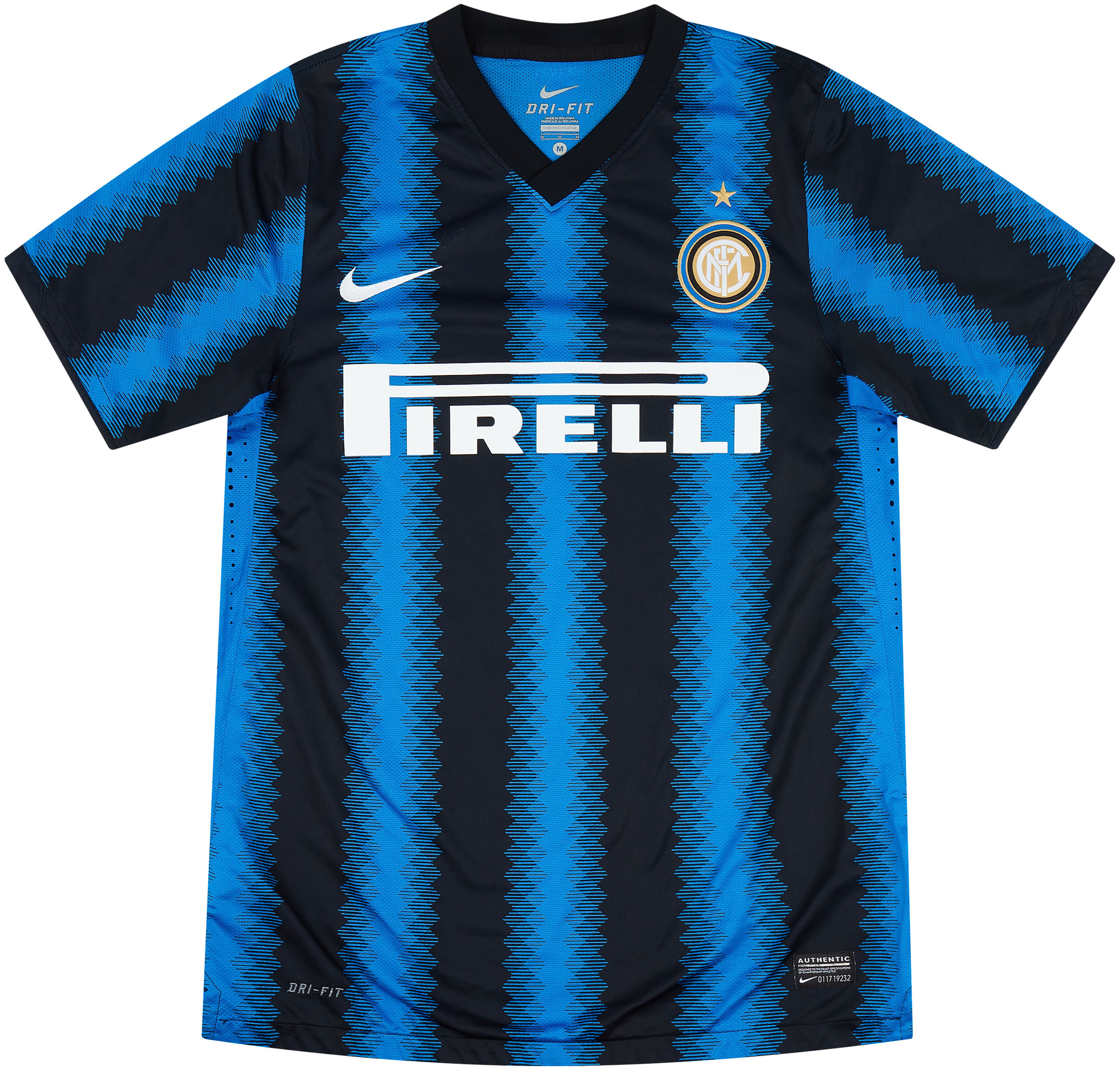 2010-11 Inter Milan Player Issue Home Shirt - Excellent 9 10 - (m)