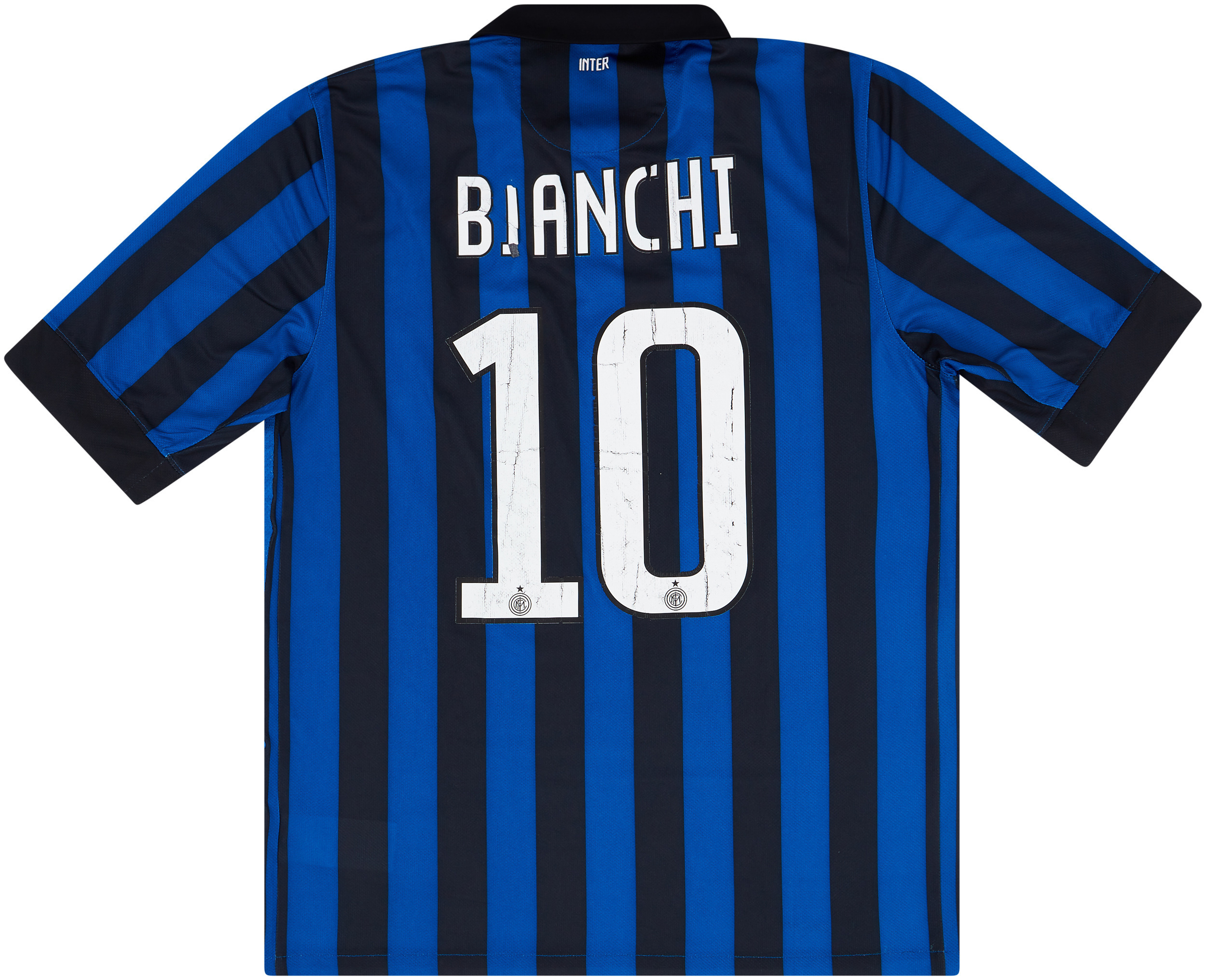 2011-12 Inter Milan Home Shirt Bianchi #10 - Very Good 6/10 - (L)