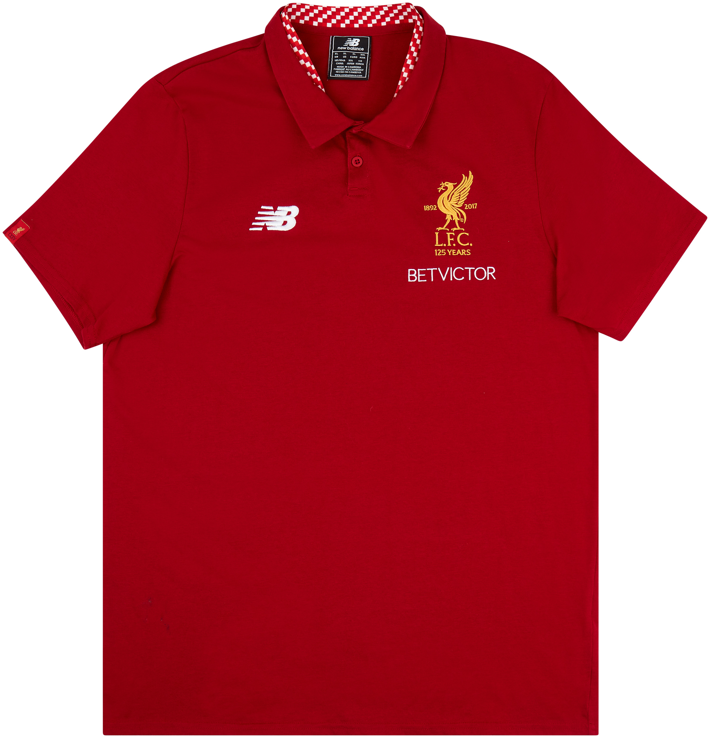 2017-18 Liverpool New Balance Polo Shirt - Excellent 9/10 - (XL)